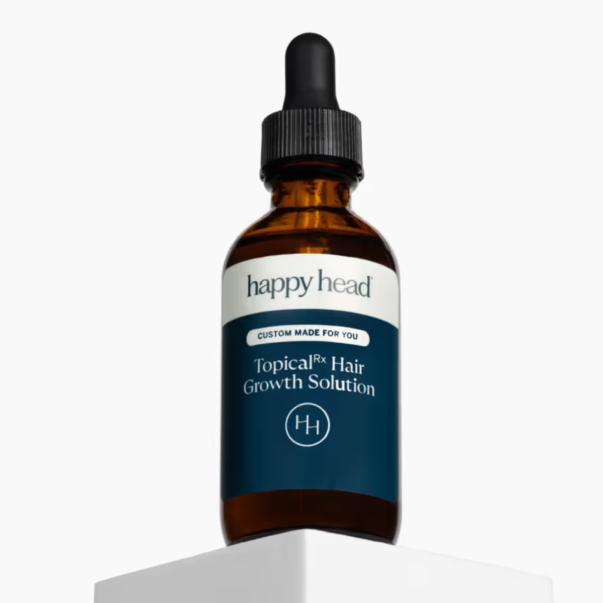 Happy Head TopicalRx custom hair growth solution dropper bottle
